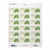 Étiquette Moon Tree Stars Adresse de retour (Feuille entière)