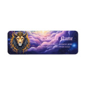 Étiquette Moonlit Guardians – Cosmic lion.  (Devant)