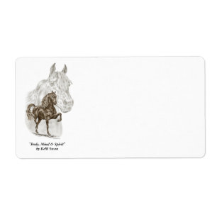 Étiquette Morgan Horse Art