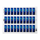 Étiquette Morpho Butterfly in the Dark Background (Feuille entière)