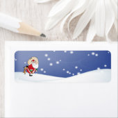 Étiquette morsure de chien père Noël (En situation)