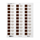 Étiquette Mosaïque de café funky (Feuille entière)