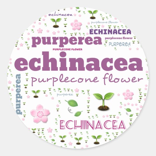 Étiquette MOT HERBE - HERBES/VÉGÉTABLE - PURPLECON (Devant)