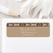 Étiquette Motif Aztec (En situation)