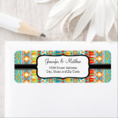 Étiquette Motif aztèque moderne (En situation)