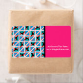 Étiquette Motif beagle Quattrodog (En situation)