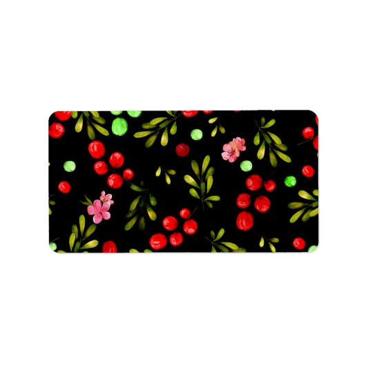 Étiquette Motif Berries (Devant)