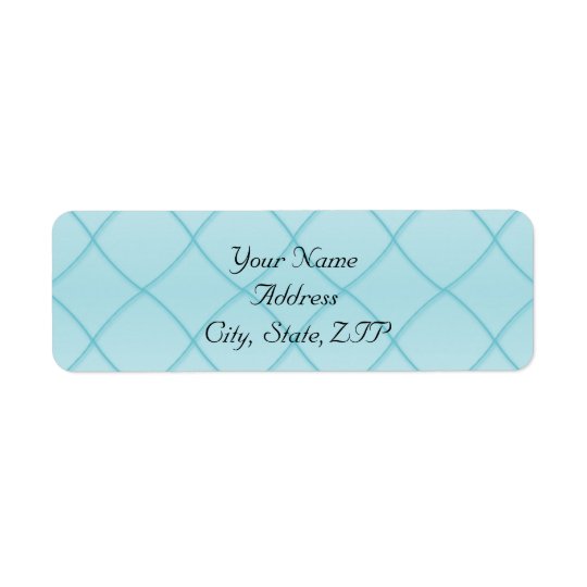 Étiquette Motif bleu de diamant d'Aqua