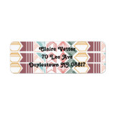 Étiquette Motif Boho (Devant)