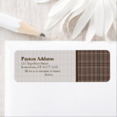 Étiquette Motif Brown à café (En situation)