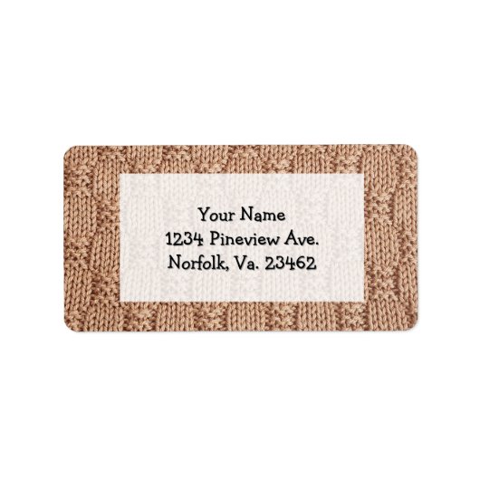 Étiquette Motif Bubble Knit Stitch par Shirley Taylor (Devant)