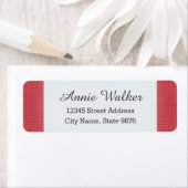 Étiquette Motif classique - Rouge Crimson - Personnalisé (En situation)