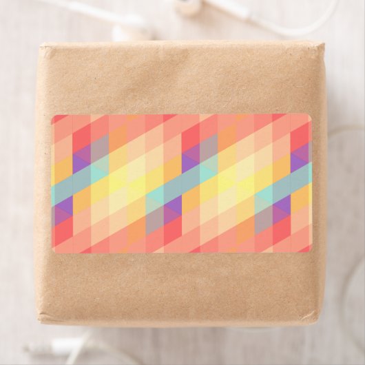 Étiquette Motif coloré (En situation)