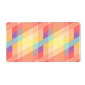 Étiquette Motif coloré (Devant)