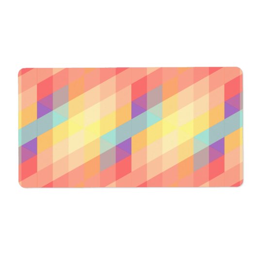 Étiquette Motif coloré (Devant)