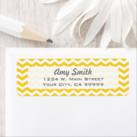 Motif coloré Jaune Chevron Zigzag