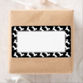 Étiquette Motif Dachshund couleur personnalisé (En situation)