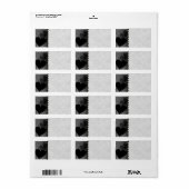 Étiquette Motif de Black Hearts (Feuille entière)