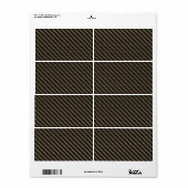 Étiquette Motif de fibre de carbone (faux) (Feuille entière)