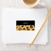 Étiquette Motif de fourrure Leopard (En situation)