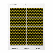 Étiquette Motif de la boule de Stripey (Feuille entière)