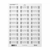 Étiquette Motif de l'étiquette de retour de diplôme (Feuille entière)