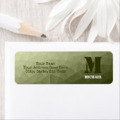 Étiquette Motif de maille géométrique vert clair de l'armée (En situation)