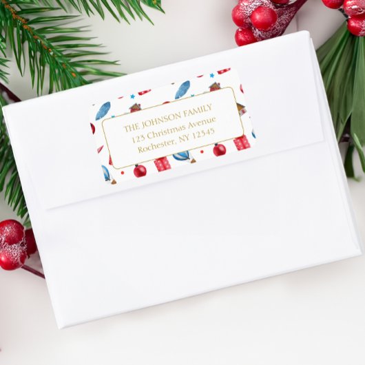 Étiquette Motif de Noël