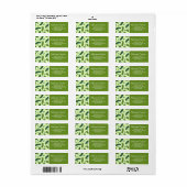 Étiquette Motif de sélecteur de broche à main (Feuille entière)