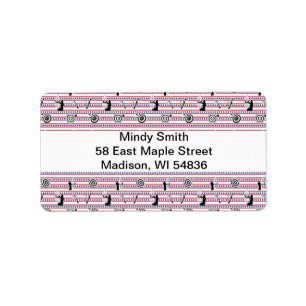 Étiquette MOTIF de silhouette de tir à l'arc USA