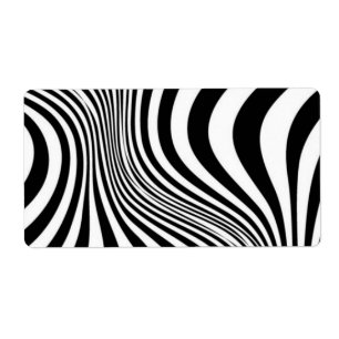 Étiquette Motif de texture d'impression de peau de zèbre