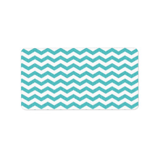 Étiquette Motif de zigzag texturquoise