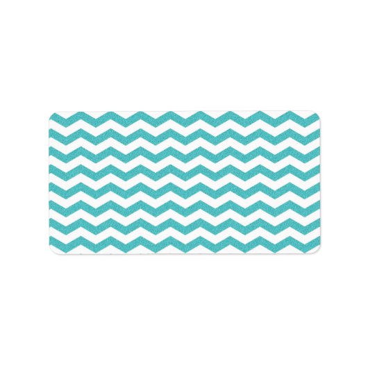 Étiquette Motif de zigzag texturquoise (Devant)