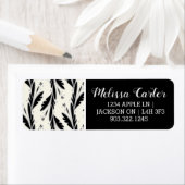 Étiquette Motif décoratif Vignes Noires (En situation)