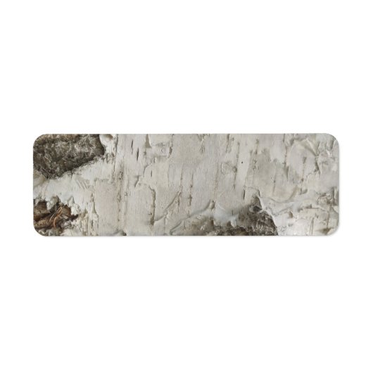 Étiquette Motif d'écorce de bouleau (Devant)