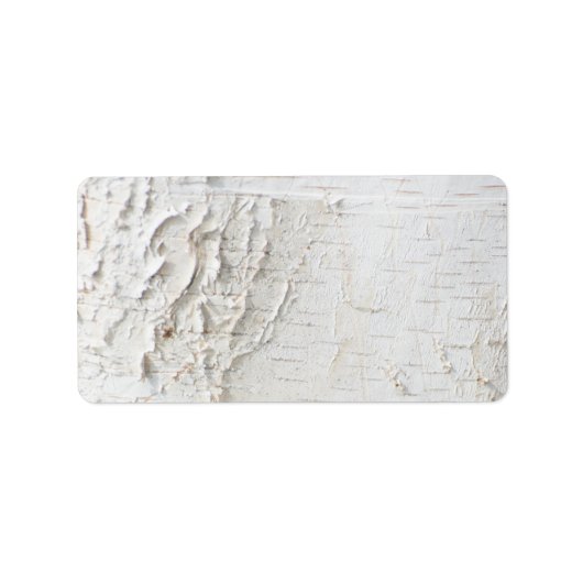 Étiquette Motif d'écorce de bouleau (Devant)