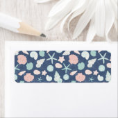 Étiquette motif des coquillages (En situation)