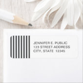 Étiquette Motif des rayures gris de Mod (En situation)