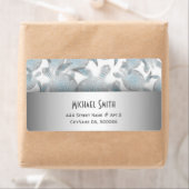 Étiquette Motif des tortues d'argent (En situation)