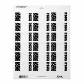 Étiquette Motif d'impression Giraffe. Design poster de anima (Feuille entière)