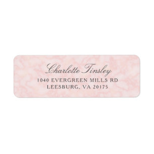 Étiquette Motif en marbre rose vif