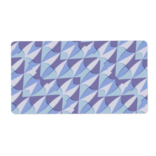 Étiquette motif en mosaïque (Devant)