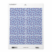 Étiquette motif en mosaïque (Feuille entière)