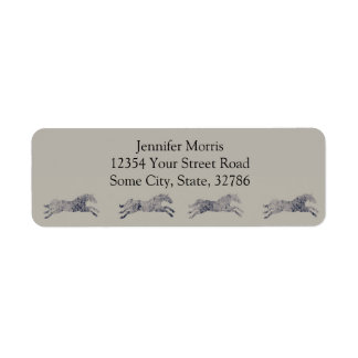 Étiquette Motif équestre classique