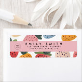 Étiquette Motif Fruit Fruit Cute personnalisé (En situation)