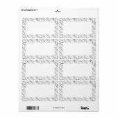 Étiquette Motif gastronomique de l'amoureux de la nourriture (Feuille entière)