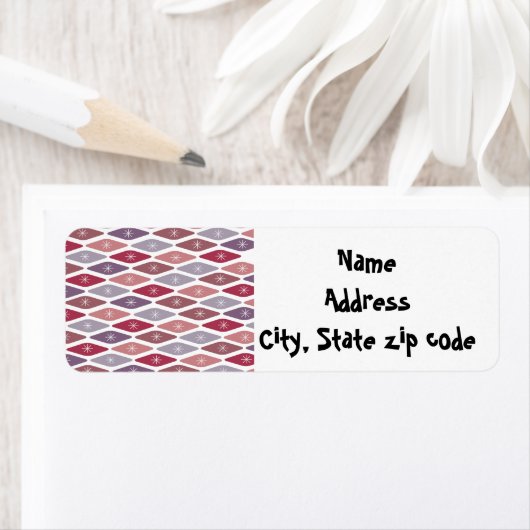 Étiquette Motif moderne du milieu du siècle (En situation)