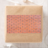 Étiquette Motif mur en brique (En situation)