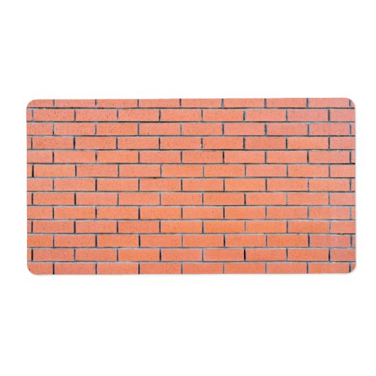 Étiquette Motif mur en brique (Devant)