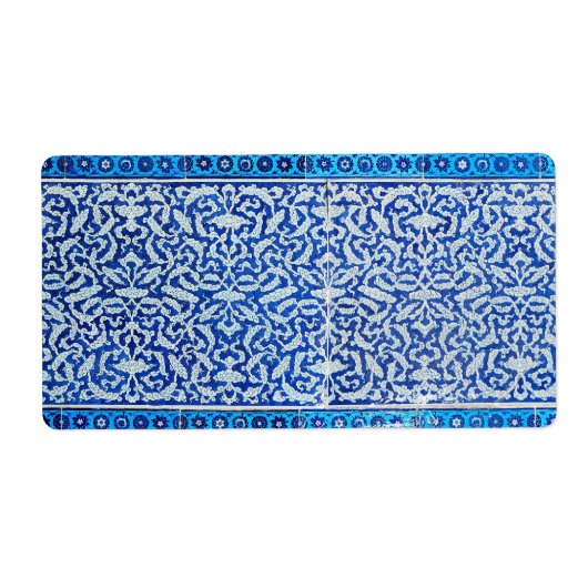 Étiquette Motif nuages (Devant)